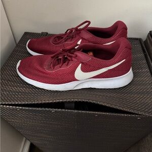 Nike Maroon Sneakers with White Logo